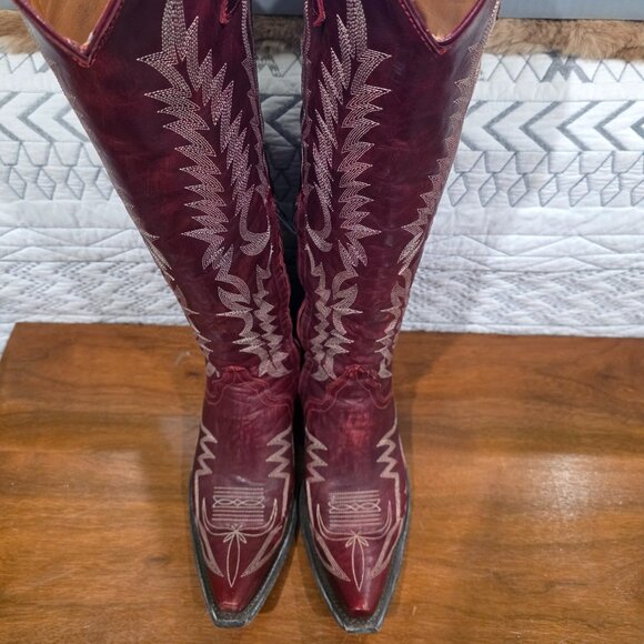 LADIES OLD GRINGO RED MAYRA BIS SNIP TOE BOOTS SIZE 7.5 - Picture 7 of 9